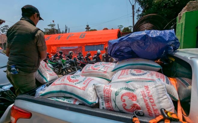 Bantuan logistik bagi korban gempa yang disalurkan BRI Peduli. (Foto: ist)