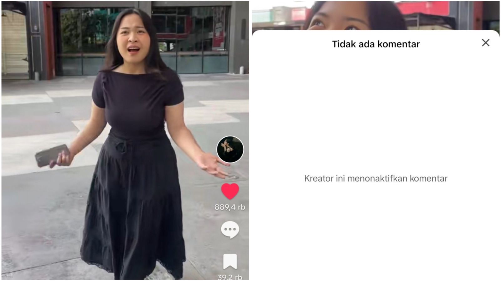 Konten viral Bernadya di TikTok dan X. (Foto: X)