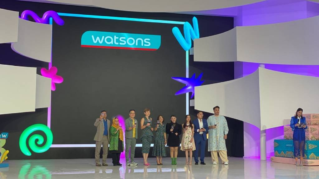 Kemeriahan ultah Watsons Indonesia di Senayan City Jakarta, Kamis (26/9/2024). (Foto: iNews.id/Wiwie Heryani)