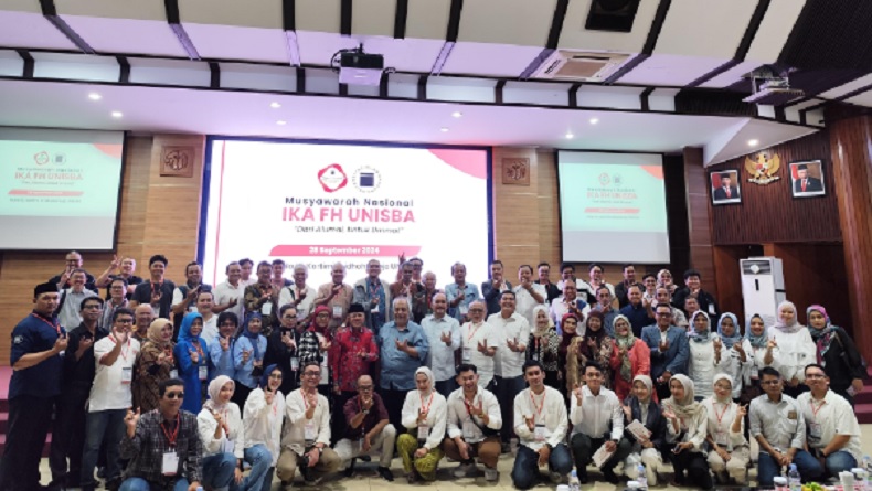 Musyawarah Nasional Ikatan Alumni Fakultas Hukum Universitas Islam Bandung (IKA FH Unisba) digelar di Aula Utama Unisba, Gedung Hj Kartini Kridhoharsojo. (Foto: Istimewa).