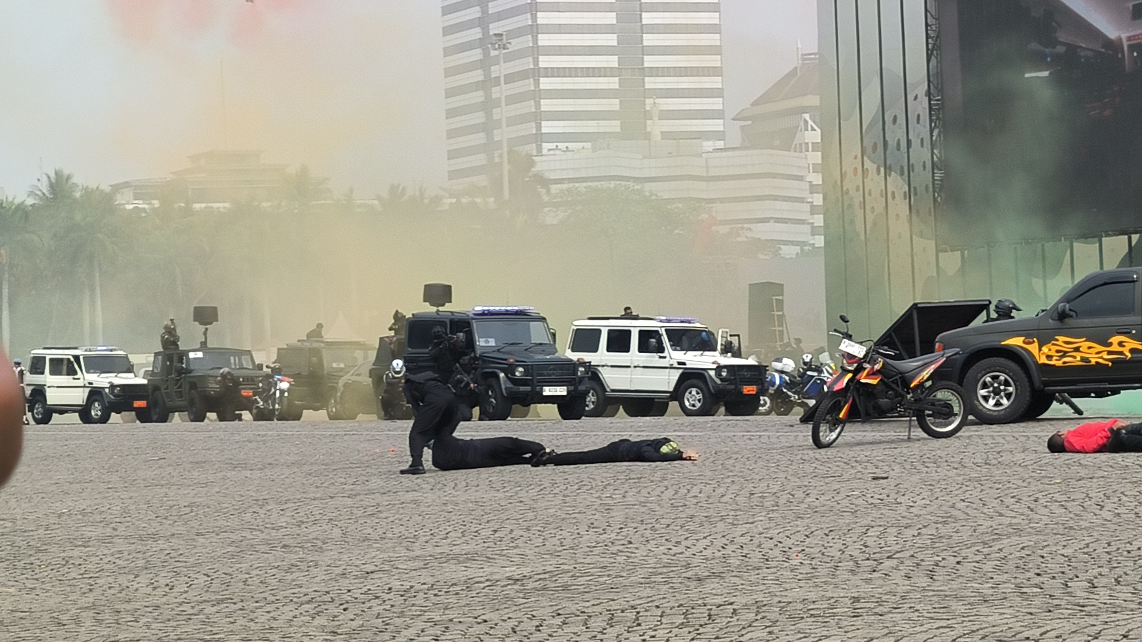 Gladi bersih TNI di Monas (Foto: Riana Rizkia)