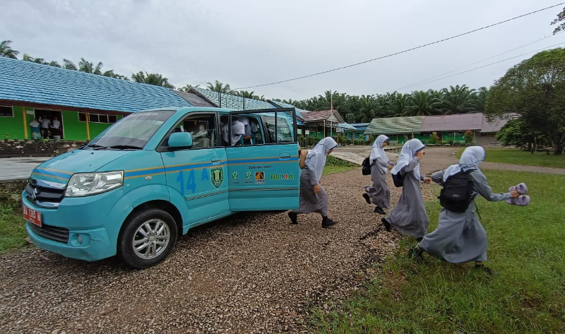 Layanan angkutan umum gratis Langsat Manis. (Foto: dok Pemkab Tabalong)