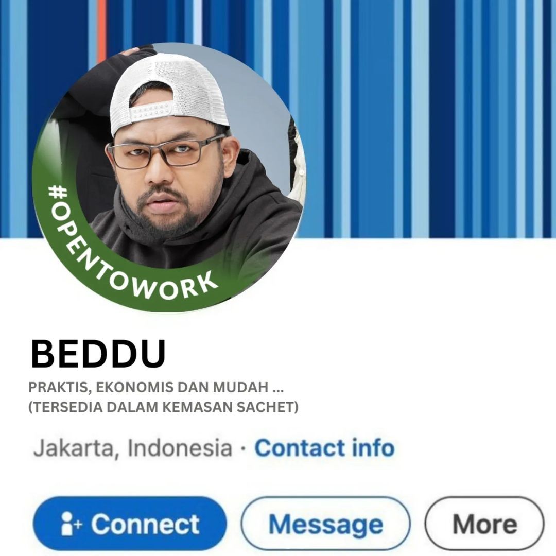 Akun LinkedIn Bedu. (Foto: Instagram)