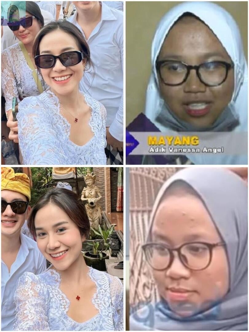 Transformasi Mayang Lucyana, dulu dan sekarang. (Foto: X)