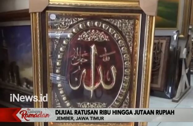 Perajin kaligrafi  tembaga di Cepogo, Boyolali, Jawa Tengah. (Foto: iNews/Tata Rahmanta)