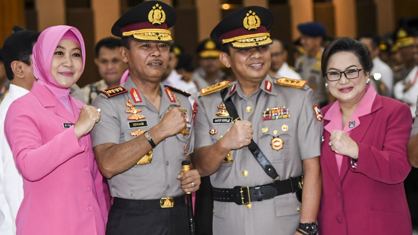 Deputy Chief of Police Komjen Pol Gatot Eddy Pramono delivered a press conference to reveal the smuggling of 71 cases of shabu-shabu from Sumatra to Jakarta at Merak Port, Banten, on Wednesday (5/20/2020).  (Photo: courtesy)