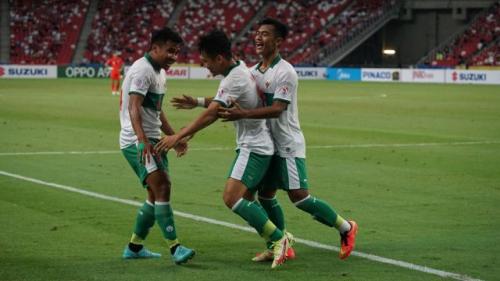skor akhir leg 1 semifinal piala aff 2020, timnas indonesia vs singapura 1-1