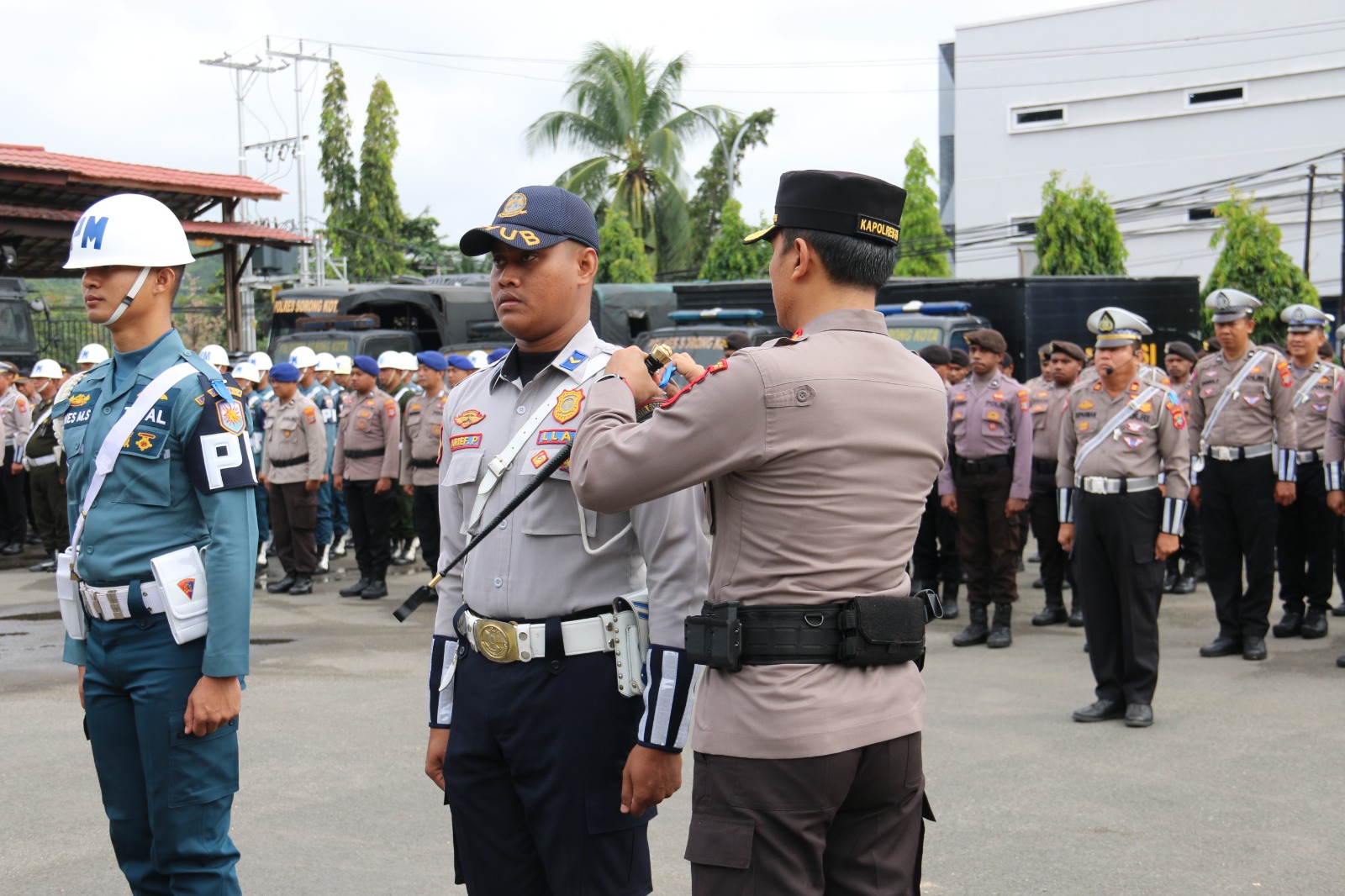 Gelar Pasukan Operasi Zebra Mansinam 2023 Polresta Sorong Kota