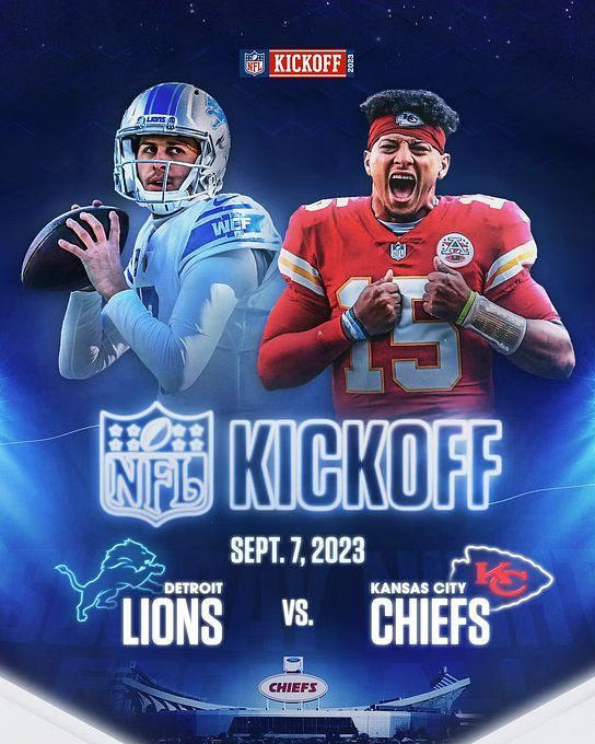 Ledakan Antusiasme Menyambut NFL Kickoff Game 2023 Chiefs vs. Lions!