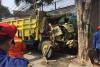 Truk Tabrak Pohon, Sopir dan Kernet Terjepit Selama 3 Jam