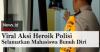 Video Viral Aksi Heroik Polisi di Malang Selamatkan Mahasiswa Bunuh Diri