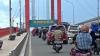 Duh! Pagar Pembatas Jembatan Ampera Palembang Digondol Pencuri