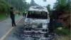 Minibus Bawa 8 Pelajar Pulang usai Liburan Wisata Terbakar di Simalungun