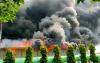 Kebakaran Gudang Polytron Demak, Api Belum Bisa Dikendalikan