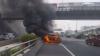 Video Mobil Terbakar di Tol Dalam Kota Kilometer 1.200