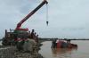 Terjebak Banjir Sungai Progo, Truk Pasir Terguling di Kulonprogo