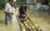 Banjir Meluas, Ratusan Orang di Cilacap Mengungsi