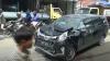 Diduga Mengantuk, Anggota TNI Tabrak 2 Mobil di Jalan Menteng Medan