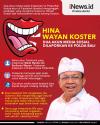 Infografis Hina Wayan Koster, 2 Akun Media Sosial Dilaporkan ke Polda Bali