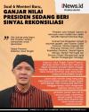 Soal 6 Menteri Baru, Ganjar Nilai Presiden Sedang Beri Sinyal Rekonsiliasi