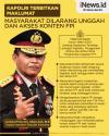 Infografis Maklumat Kapolri Larang Unggah Konten FPI di Medsos