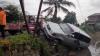 Mobil Pejabat Kecamatan Purbaratu Tasikmalaya Nyungsep ke Kolam Ikan
