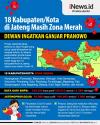 Infografis Dewan Ingatkan Ganjar Pranowo 18 Kabupaten/Kota Masih Zona Merah