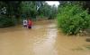 Sungai Mungkung-Garuda Sragen Meluap, Sawah dan Permukiman Warga Terendam Banjir