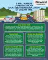 Infografis Tips Berkendara Aman dan Nyaman di Jalan Tol