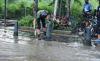 Sambil Gowes, Ganjar Cek Rumah Pompa dan Banjir di Kota Lama Semarang