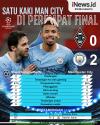 Infografis Satu Kaki Manchester City di Perempat Final usai Hajar Monchengladbach