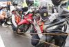 Parkir Liar, Puluhan Sepeda Motor di Jalan Gunung Sahari Dicabut Pentil