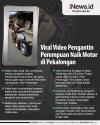 Infografis Viral Video Pengantin Perempuan Naik Motor di Pekalongan