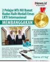 Infografis 2 Pelajar MTs NU Banat Kudus Raih Medali Emas di LKTI Internasional