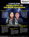 Infografis 5 Fakta Duel Dewa Kipas Vs GM Irene Kharisma