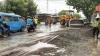 Banjir Pasir di Jalan Wangurer, Begini Aksi Mulia Sat Lantas Polres Bitung