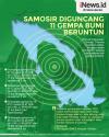 Infografis Samosir Diguncang 11 Gempa Bumi Beruntun