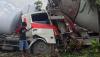 Diduga Rem Blong, Truk Molen Seruduk Truk Molen di Karanganyar 