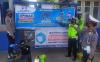 Sat Lantas Polres Bangka Barat Pasang Spanduk Imbauan Larangan Mudik