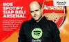 Infografis Bos Spotify Ingin Beli Arsenal