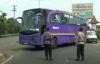 Video Bus Pariwisata di Kendal Tanpa Stiker Armada Khusus Mudik Diputar Balik