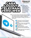 Infografis Cara Logout Telegram Web