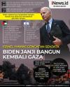 Infografis Joe Biden Siap Gelontorkan Bantuan untuk Gaza Pascagencatan Senjata
