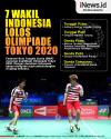 Infografis 7 Atlet Bulu Tangkis Indonesia Lolos Olimpiade Tokyo 2020