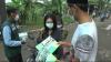 Sambut Hari Antinarkoba, Pasien di PRS Maunatul Mubarok Demak Bagi Masker di Jalur Tikus 