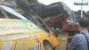 Video Truk Rem Blong Tabrak Bus Rombongan Pesantren di Tanah Datar Sumbar