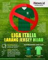 Infografis Liga Italia Larang Klub Serie A Pakai Jersey Hijau Musim 2022/2023