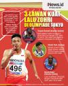 Infografis 3 Lawan Kuat Lalu Zohri di Olimpiade Tokyo 2020