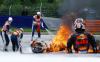 Dani Pedrosa dan Lorenzo Savadori Jatuh di MotoGP Styria, Motornya Terbakar