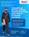 Infografis Penampilan Estetik Jokowi Gunakan Busana Suku Baduy di Sidang Tahunan